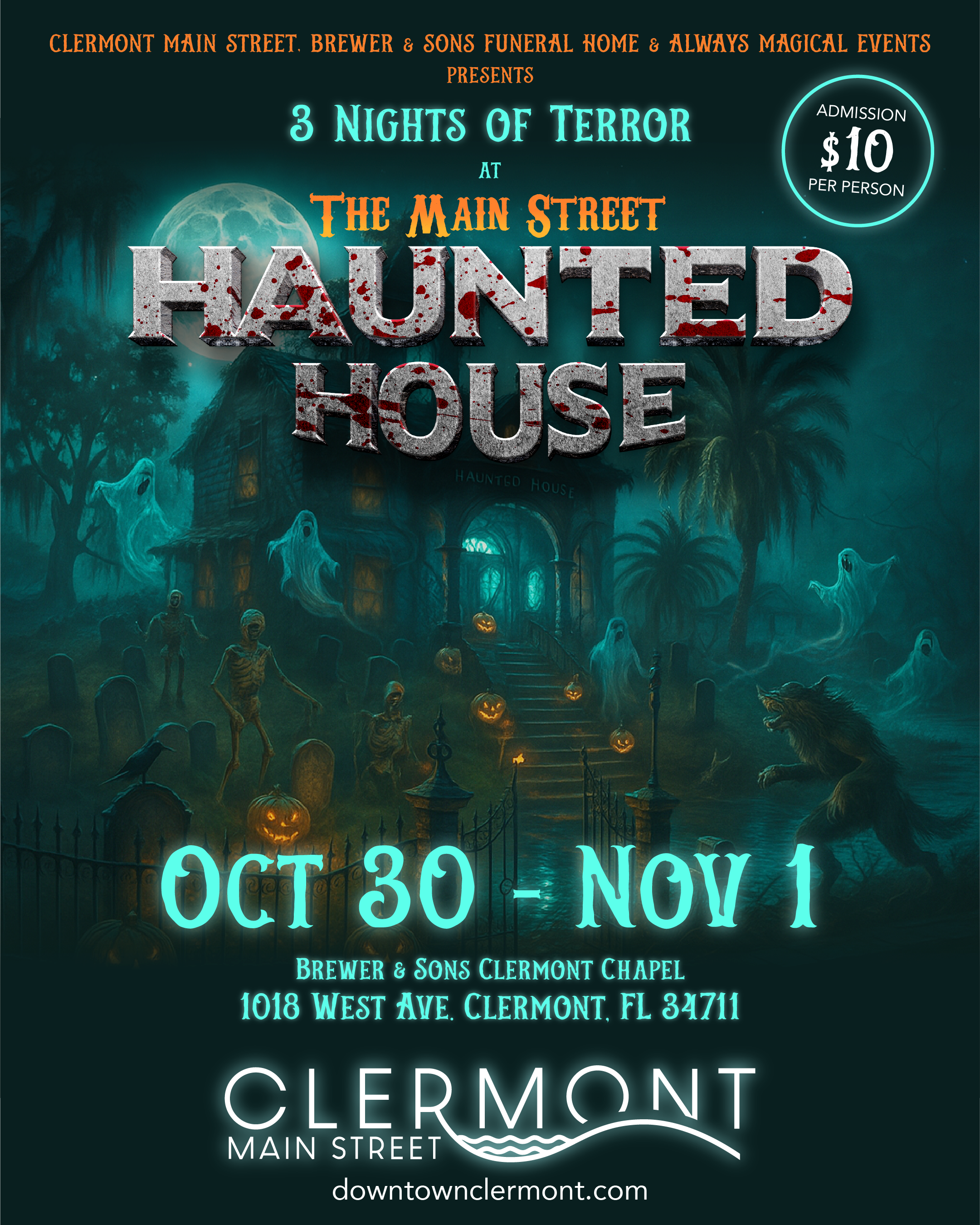 3 Nights of Terror at The Main Street Haunted House — Clermont